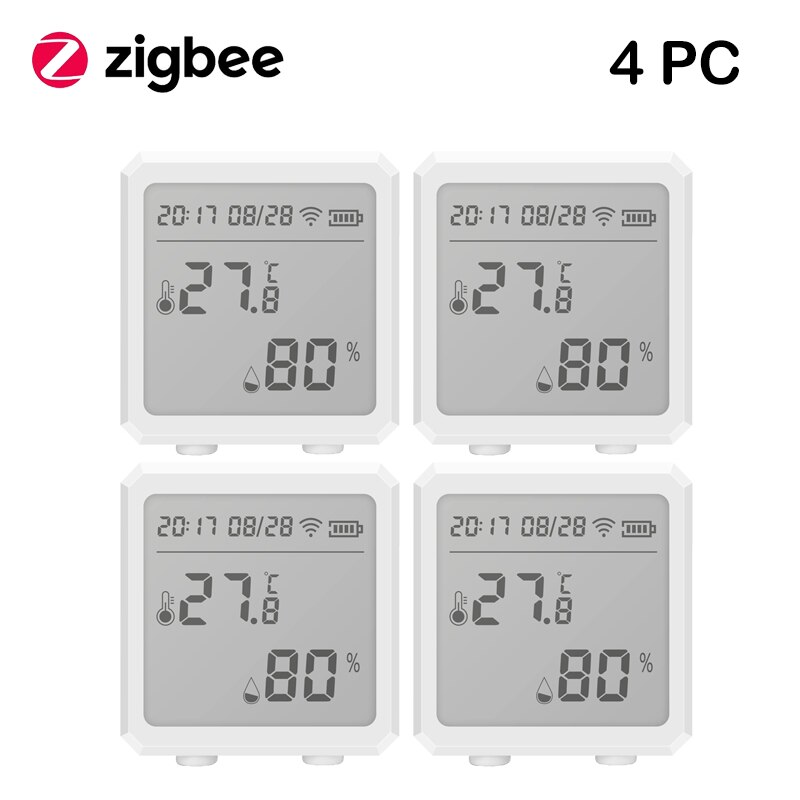Tuya Smart WIFI Zigbee Temperature And Humidity Sensor Indoor Hygrometer Thermometer With LCD Display Support Alexa Google Assis