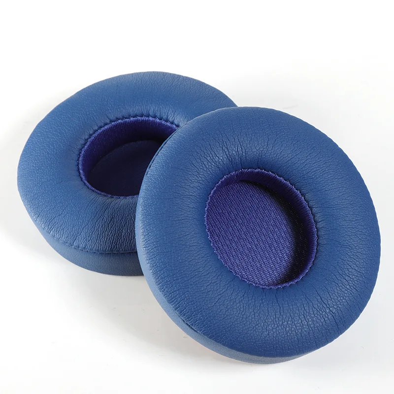 Vervangende Oorkussen Oorkussens Voor Solo 2 3 Draadloze Oorkussentjes Oordopjes Voor Beats Solo3 Draadloze Koptelefoon Oorkussens Zwart Printen: Blauw