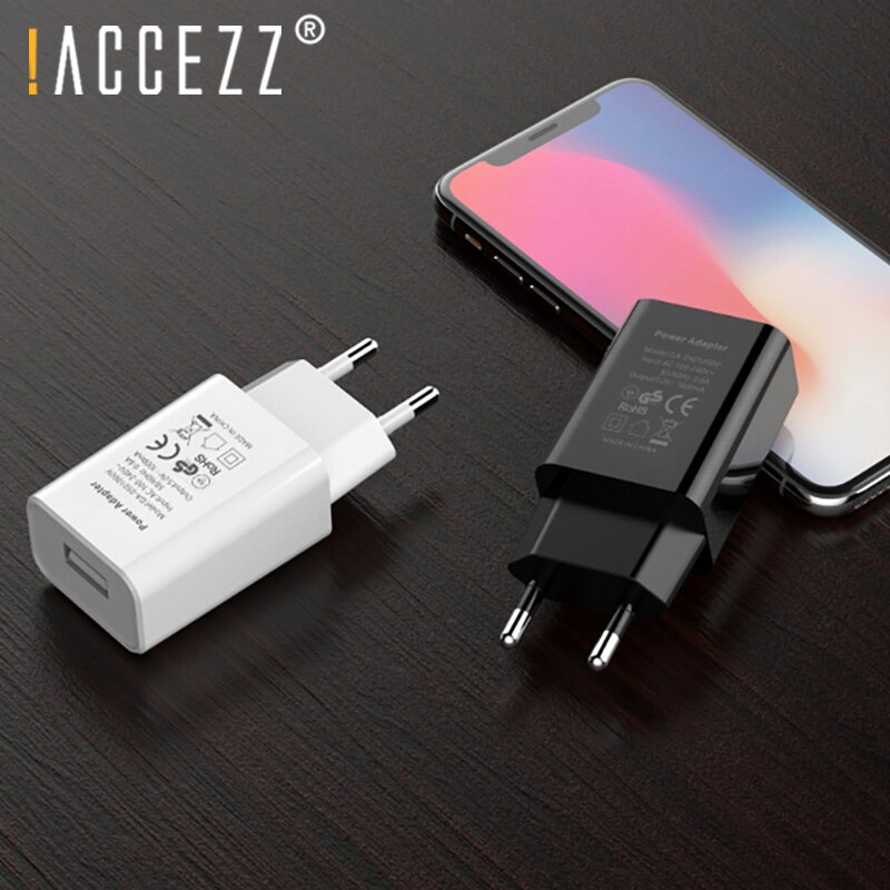 ! ACCEZZ praktisch Ladegerät 5V 1A Zauberstab Ladegerät Für iPhone X 8 7 Stecker EU Adapter Für Samsung S9 xiaomi mi 8 Huawei USB Ladegerät