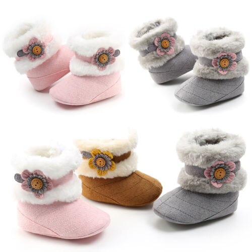 Winter Sneeuw Boot Baby Jongens Meisjes Katoen Warm Baby Crib Schoen Casual Peuter Baby Snowboots Zachte Tong Schoenen 0-18M