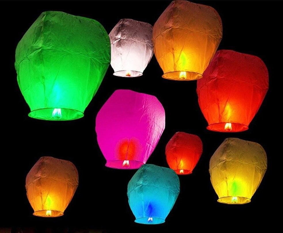 Globo de la linterna del deseo (3 uds)
