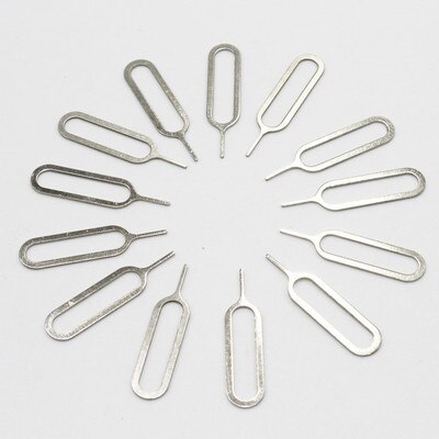 10 Pcs Ejetar Pino da Bandeja Do Cartão Sim Universal Agulha Remoção remoção Opener Ejetor pin pin cortador de Cartão Para iphone 4 5 Smartphones