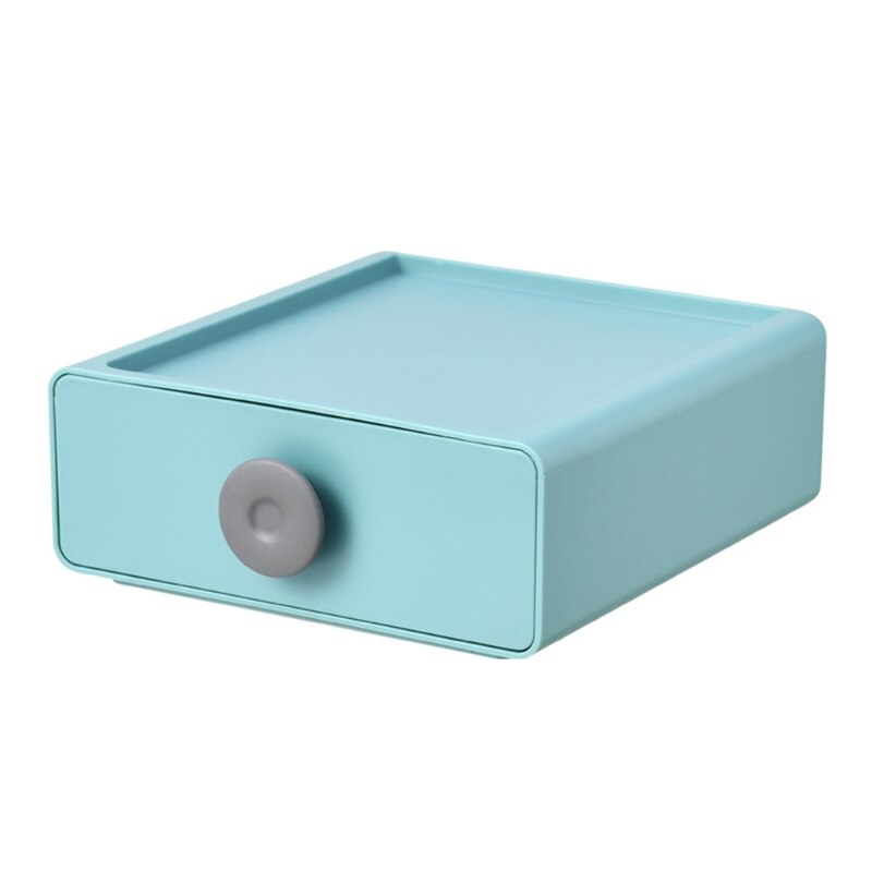Japanese Style Drawer Storage Box Stackable Desk Organizer Stationery Container 090F