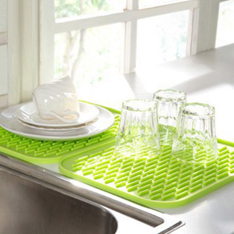 1Pc Rechthoek Hittebestendige Mat Siliconen antislip Trivet Pot Pan Houder Mat Pad Voor Keuken Accessoires