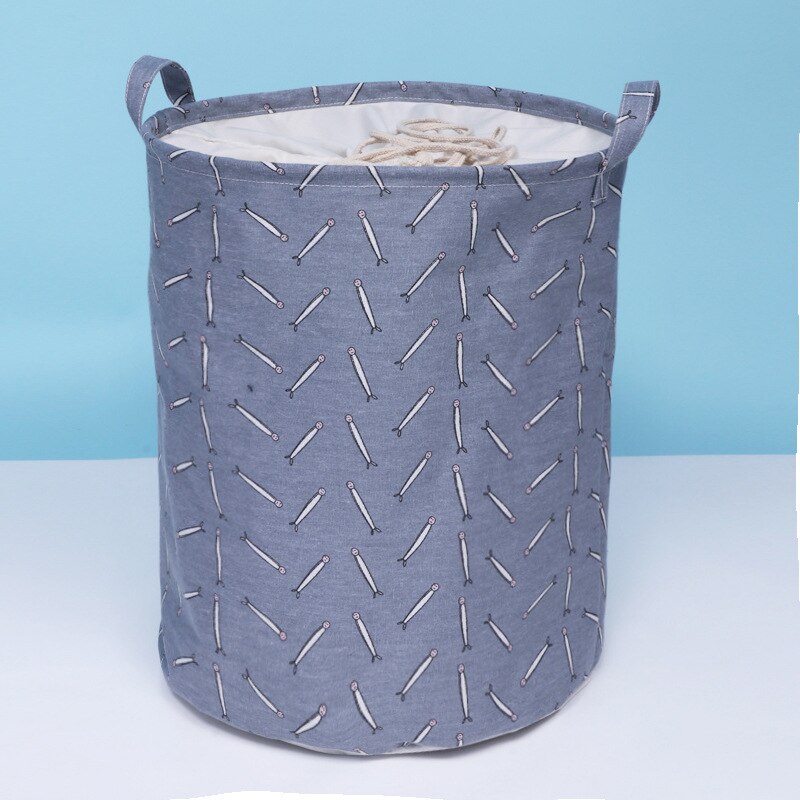 Waterproof Fabric Laundry Hamper Collapsible, Thickened Canvas Dirty Clothes Hampers for Bedroom, Kids Room Storage: C