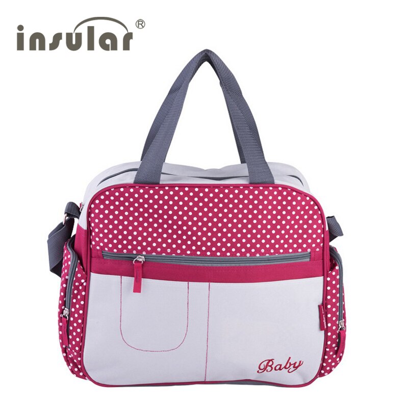 Windel Taschen Punkt Druck Mumie Schulter Bote Multifunktionale Große Kinderwagen Tasche Mutterschaft Handtasche Windel Baby Taschen