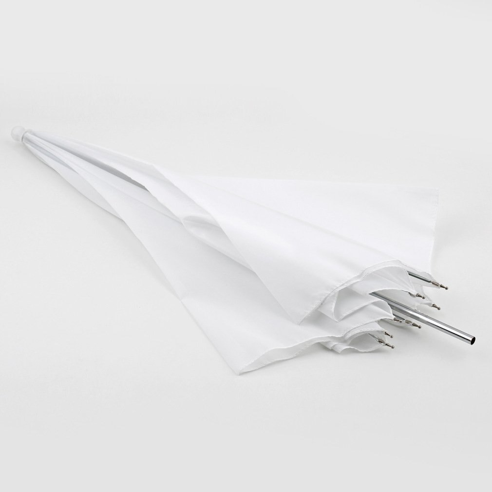 Letvægts 33in 83cm pro studio fotografering flash gennemskinnelig blød lambency paraply hvid nylon materiale aluminium skaft