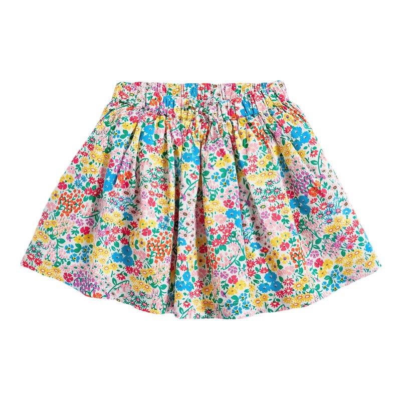 Zomer Baby Meisje Kleding Bloem Print Katoen Mini Lolita School Leuke Bloemen Rokken Voor Kids 2-7 Jaar: 5T