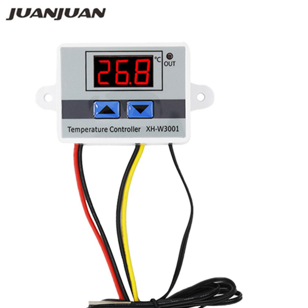 W3001 Digital Temperature Controller - 50 ~ 110C adjustable cool heat Thermostat Control Switch with Probe 220V 10A 40%off
