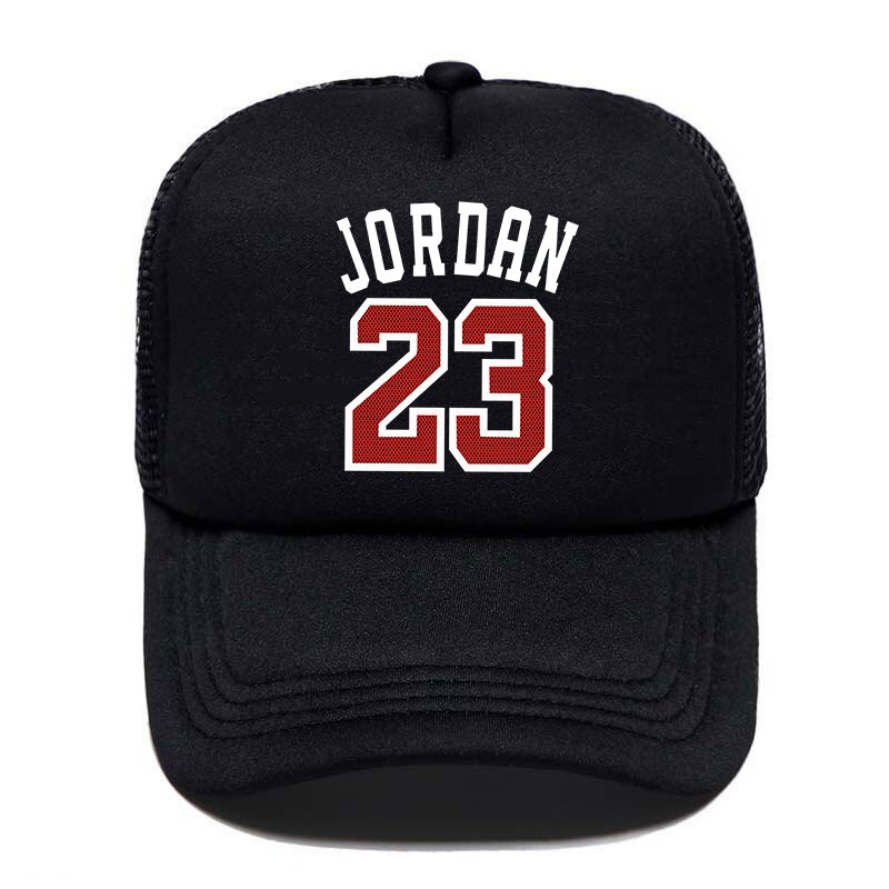 De Jordan 23 impreso de gorras de béisbol de los hombres las mujeres verano gorro de malla de camionero ajustable snapback sombreros