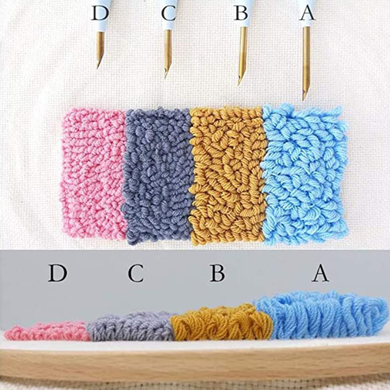Magic Embroidery Punch Needle Pen Kit Cross Stitching Tool Set Weaving Tool Carpet Knitting Sewing Tool for DIY Sewing Craft Art