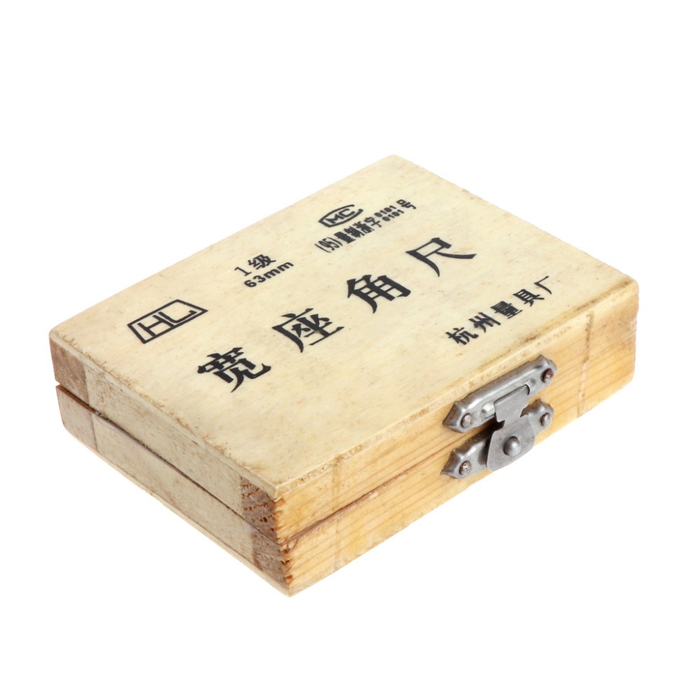 ANENG Angle Ruler Gauge 63x40mm 90 degree Grade 1 Stainless Steel Ruler Gauge Measurer