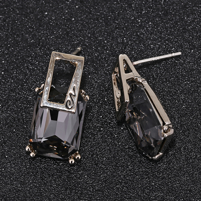 Boucles d'oreilles biscuits carrées exquises pour femmes, boucle d'oreille déclaration vintage, bijoux fantaisie, , , , 2024