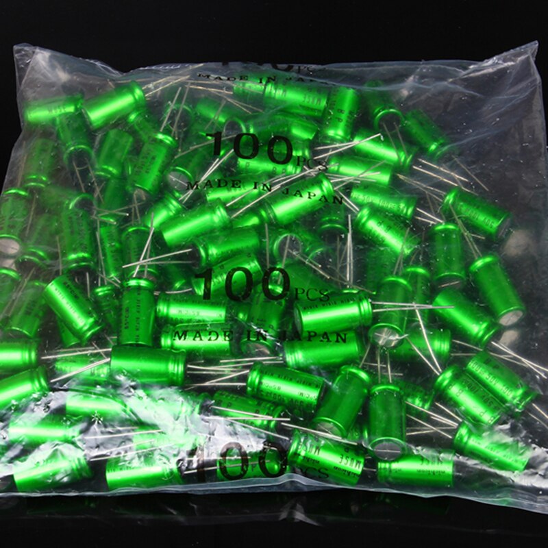 100% Originele Hifi Muse Es Electrodeless Bp Groene Elektrolytische Condensator 100 Uf 25V