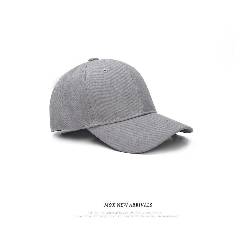 Women Men Hat Curved Sun Visor Light Board Solid Color Baseball Cap Men Cap Outdoor Sun Hat Adjustable Sports Caps in Summer: gray