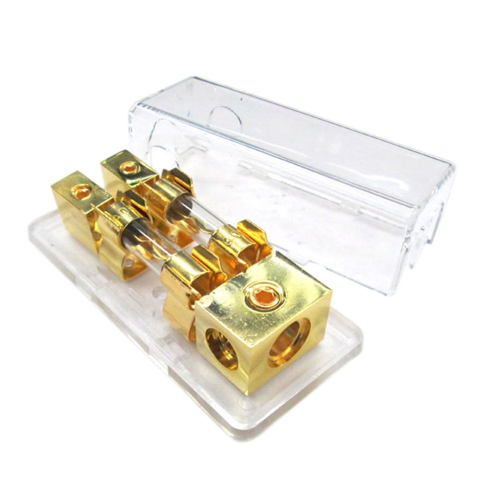 Bloc de fusibles pour automobile avec coque 2 support électronique pour mini chaîne stéréo audio de voiture, distribution d'alimentation 1 to voies universelle