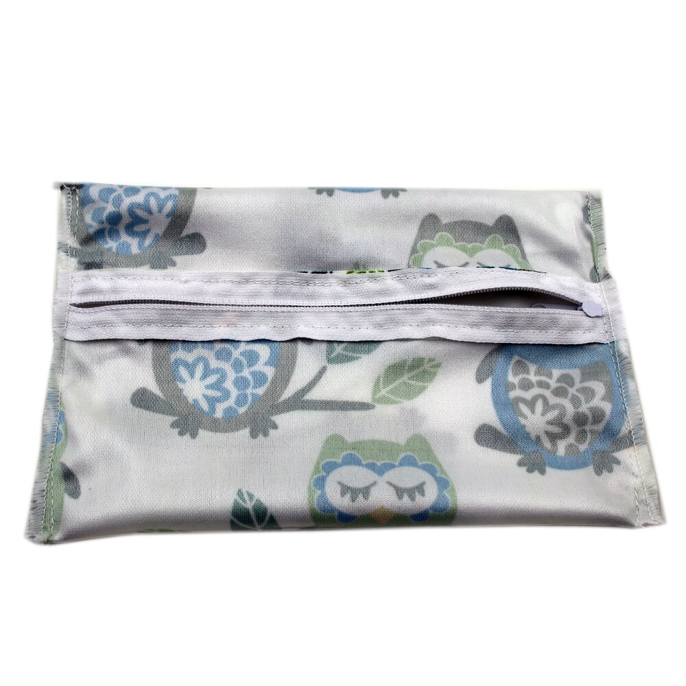 5 teile/los PUL nass Tasche Baby Wasserdichte Tuch Windel Tasche wiederverwendbar Baby Windel Tasche Reißverschluss Drucken Nassen Taschen 14x20 cm