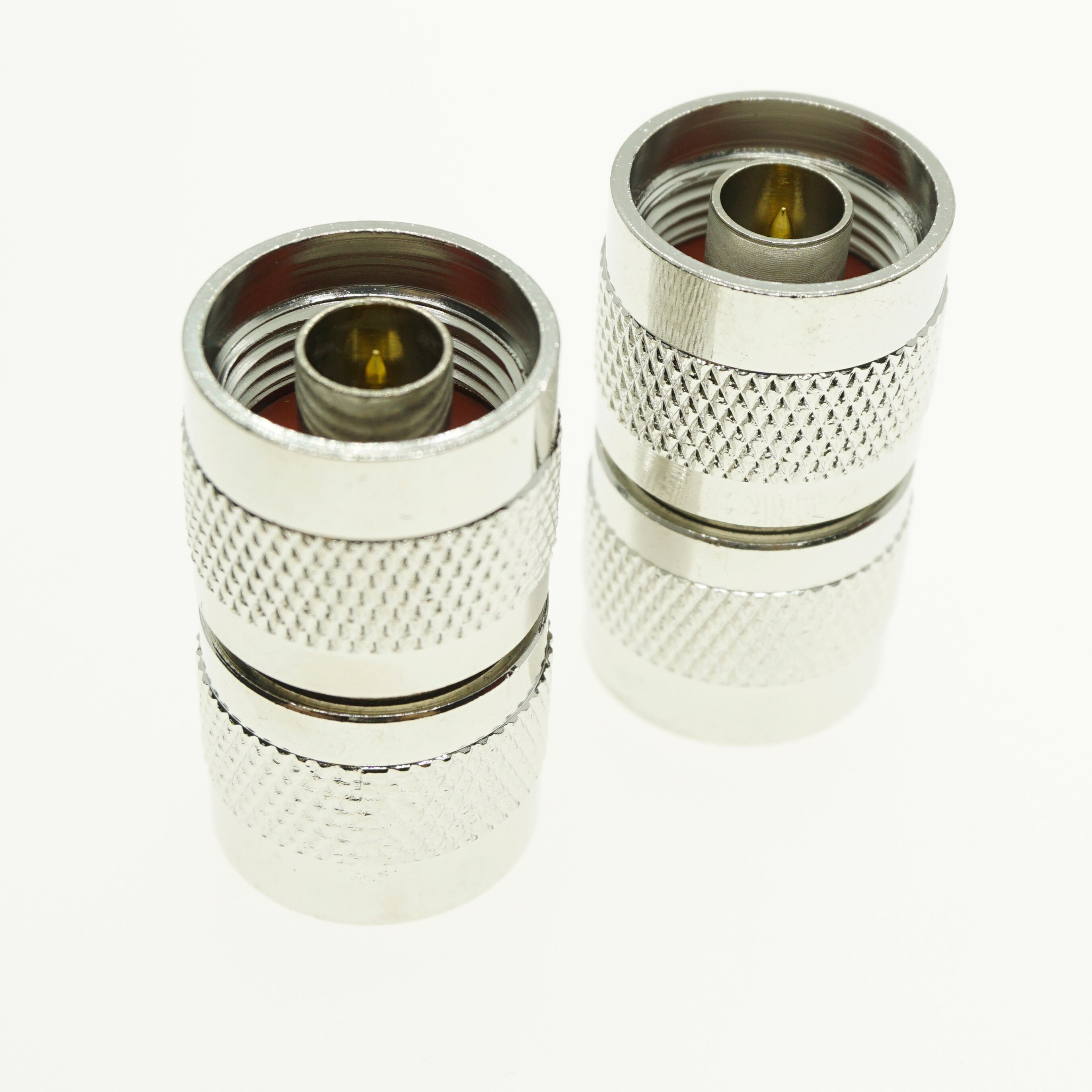 N To N Cable Coax Connector Socket Brooches N Male Jack To N Male Plug Nickel Plated Brass Straight RF Coaxial Adapters