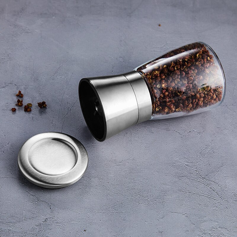 Kitchen Salt Spice Jars Set Glass Glass Pepper Grinder Sugar Bowl Spice Container Set Condiment Kruidenpotjes Bento Accessories