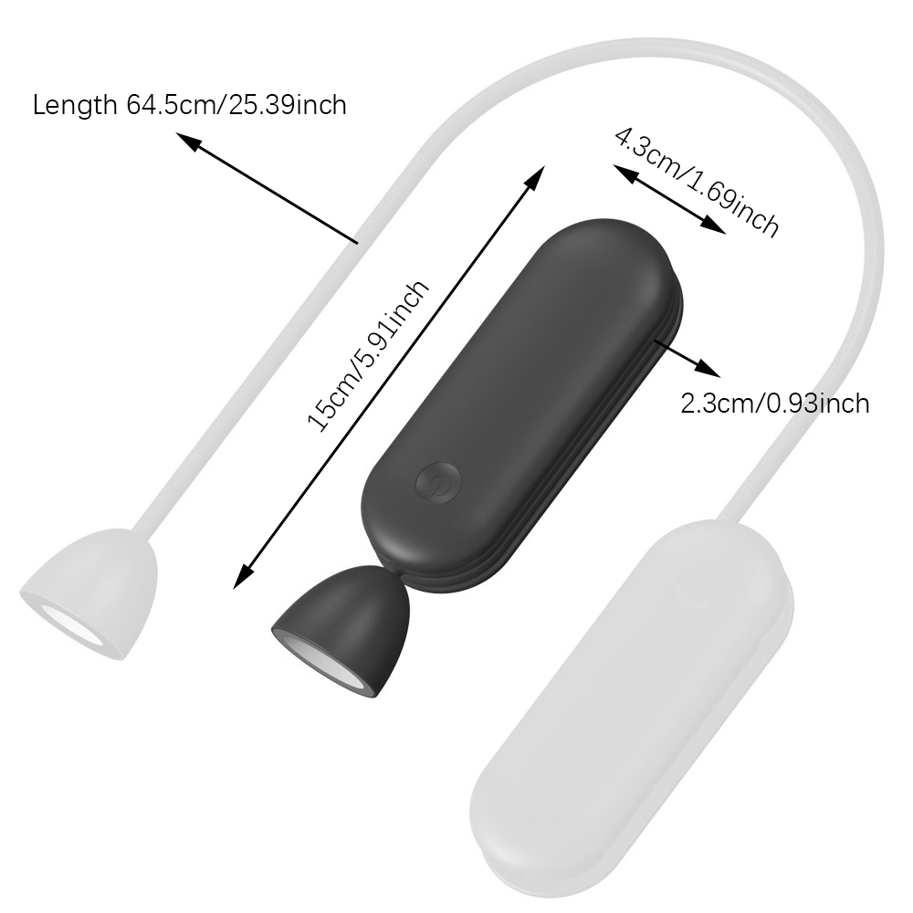 LED-Hals Lese lampe, Buch Licht im Bett, einstellbare Helligkeit Schreibtisch lampe, biegbare Arme für die Reparatur, Nacht laufen, Gehen