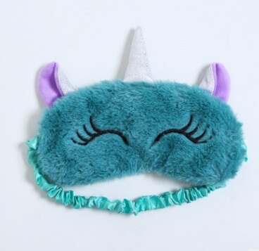 3D Eenhoorn Oogmasker Cartoon Verscheidenheid Slaapmasker Slaapmasker Ontspannen Maskplush Eye Shade Cover Geschikt Voor Reizen Home Party: 1