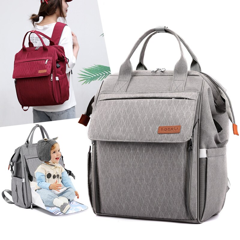 Luiertas grote capaciteit babytas reistas babyverzorging wetbag opvouwbare wieg mummie tas natte luiertas zwangerschapstas