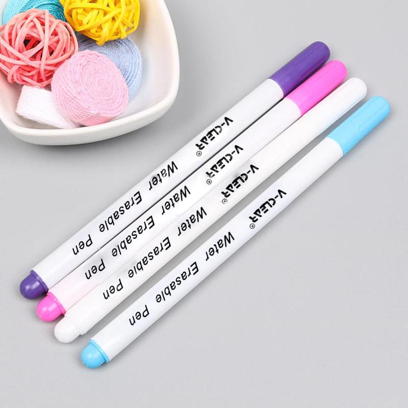 Fabric Marker Water Soluble Pen Single Head Washing Pen Multi-solor Erasable Ink Vanishing DIY Optional For Clothing Painti V5K9