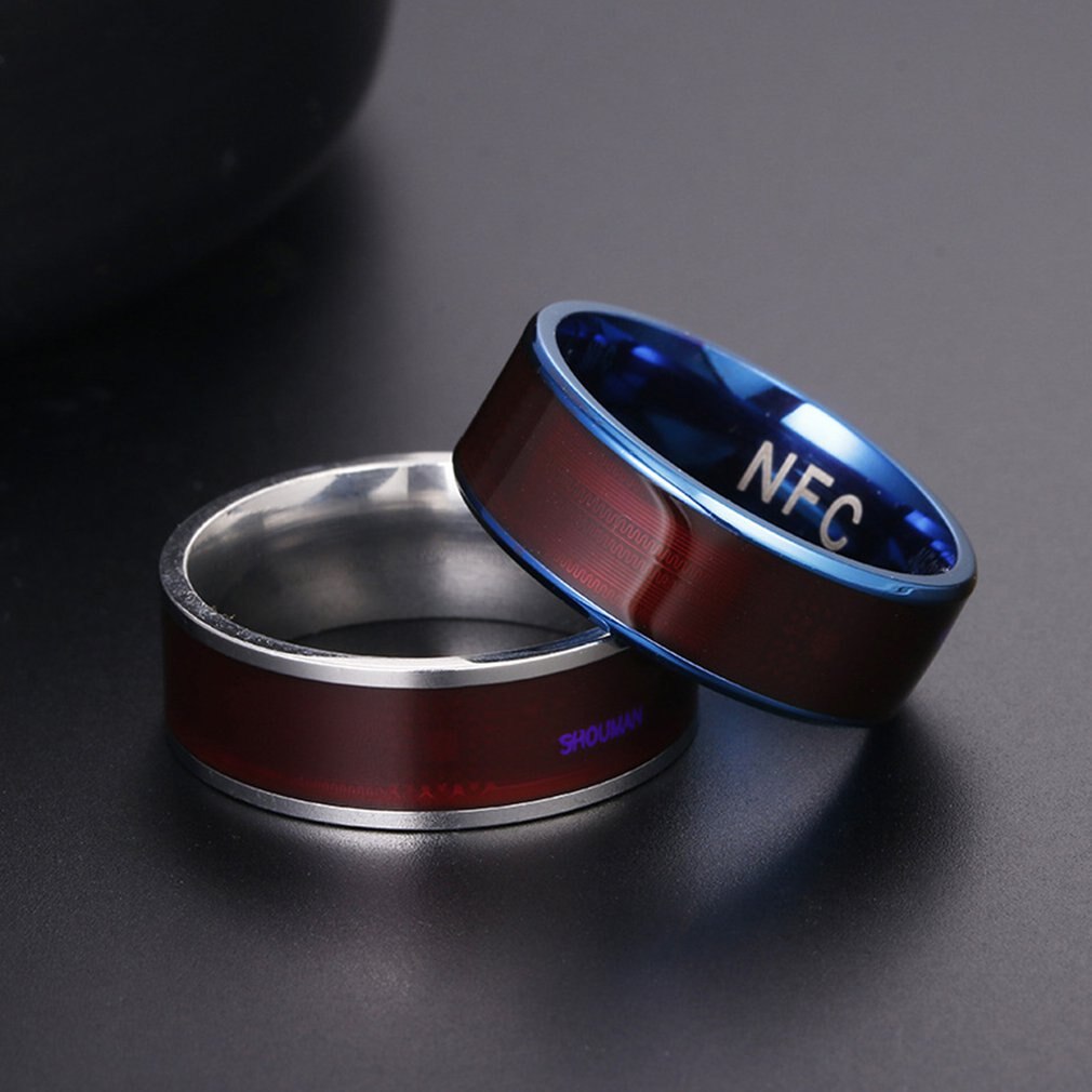 Nfc finger ring, smart ring, wearable, connect device rings for smartphone, mobile phone, smart home accessories