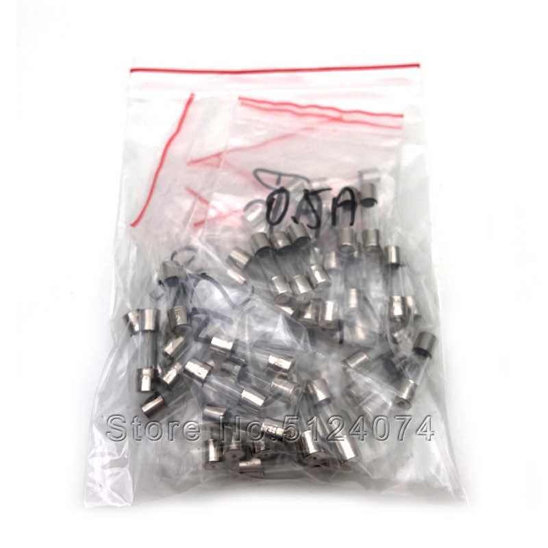 Tube à fusible en verre 250V, lot de 75 pièces, 5x20mm/6x30MM, emballage mixte 3a/5a/8a/10a/15a/20a/30a