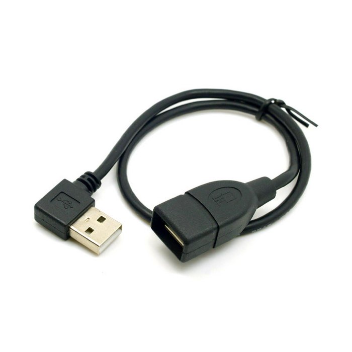 10Cm 20Cm 40Cm USB2.0 Kabel Usb Man-vrouw Verlengkabel 90 Graden Schuine