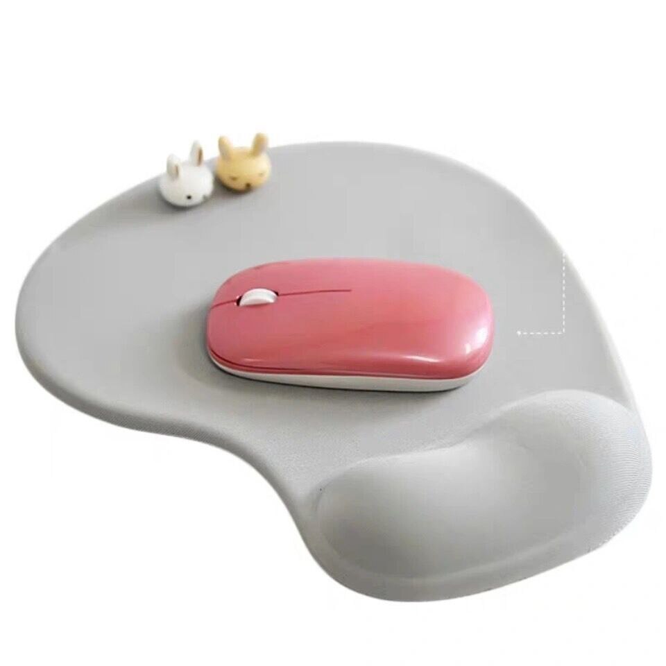 Muismat Met Polssteun Effen Kleur Polsband Muis Mat Toetsenbord Computer Pc Laptop Kantoorbenodigdheden Bureau Accessoires: grey