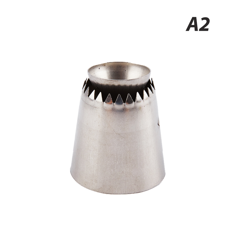 Cake Nozzle Stainless Steel Icing Piping Nozzles Cream Beak Pastry Puff Cream Injector Cake Decorating Tool: A2