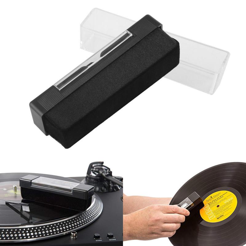 Vinyl aufzeichnen Reinigung Pinsel einstellen Griff Stift Samt Anti-statische Reiniger Bausatz Schrubben Pinsel Für Plattenspieler LP Phonographen Aufzeichnungen