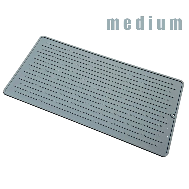 Esteira De Secagem De Prato De Silicone, Esteiras De Louça Resistentes Ao Calor, Tapete De Pia Para Cozinha, Acessórios De Mesa, Novo