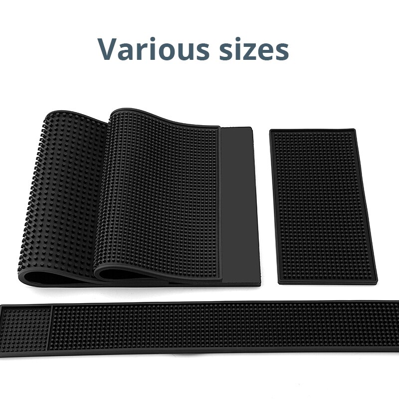 Rubber Bar Mats, Non-Slip and Anti-Spill Non-Toxic Soft Rubber Mats, Coffee Bars, Bars, Restaurants and Barbers Service Mats