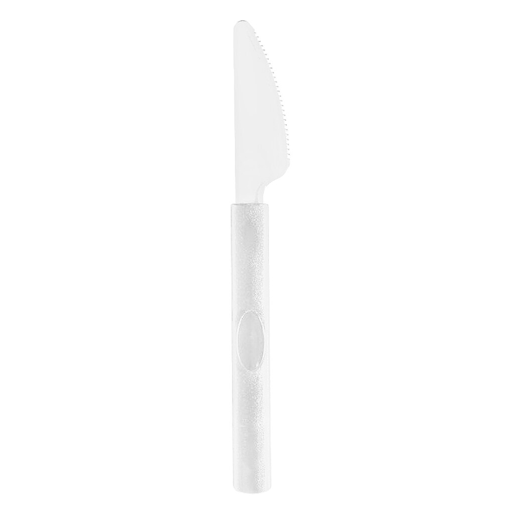 100x Disposable Transparent Plastic Serving Utensils Durable Washable Reusable Parties Events: KNIVES