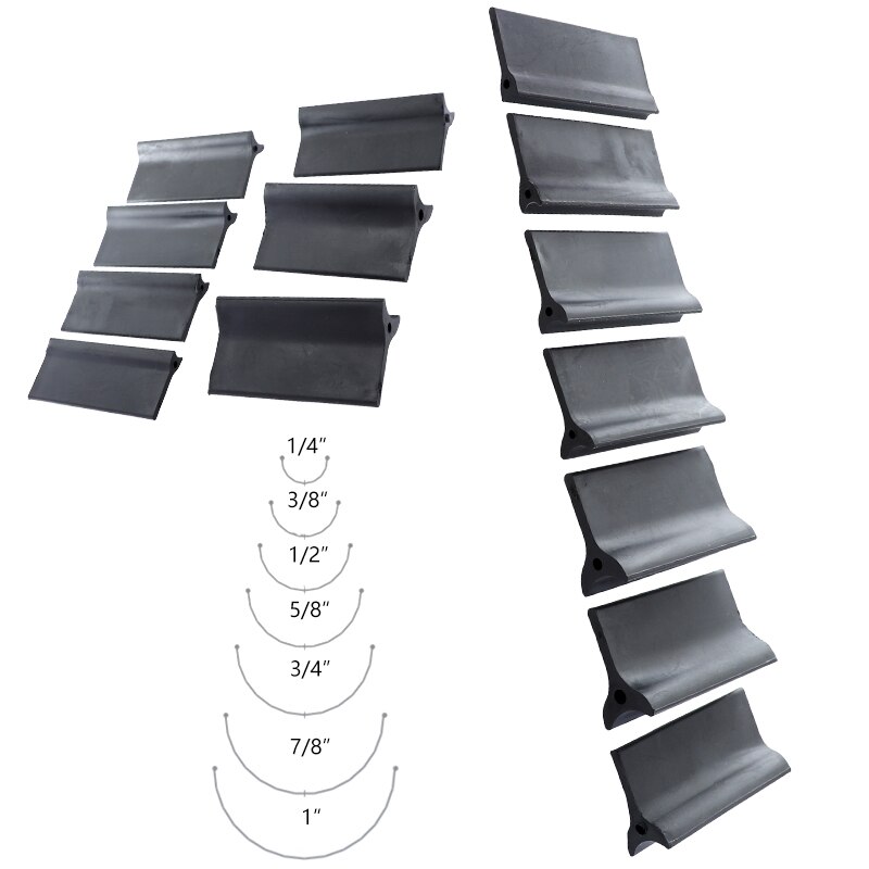 14Pc Flexible Contour Polishing Pad Sanding Block Rubber Sandpaper Mat Convex & Concave for Lathe Wood Carving Woodworking Tools