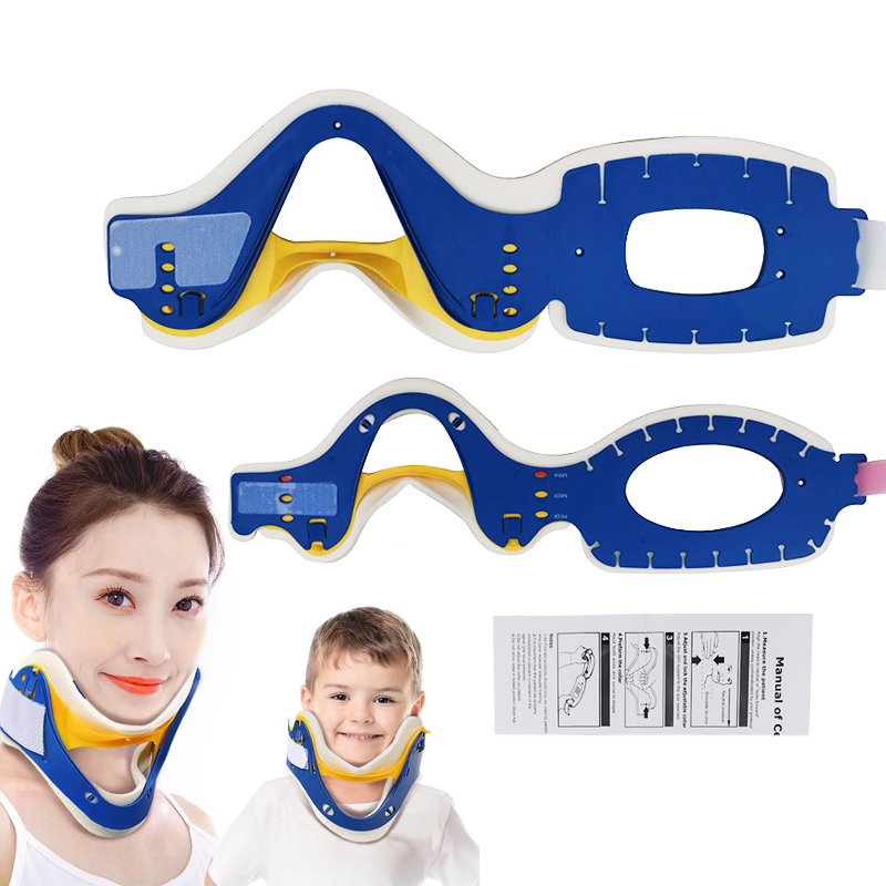 Verstelbare nekkraag Cervicale houdingscorrectie Tractiesteun Bescherming Riem Strecher Therapie Tractor Orthese Brace