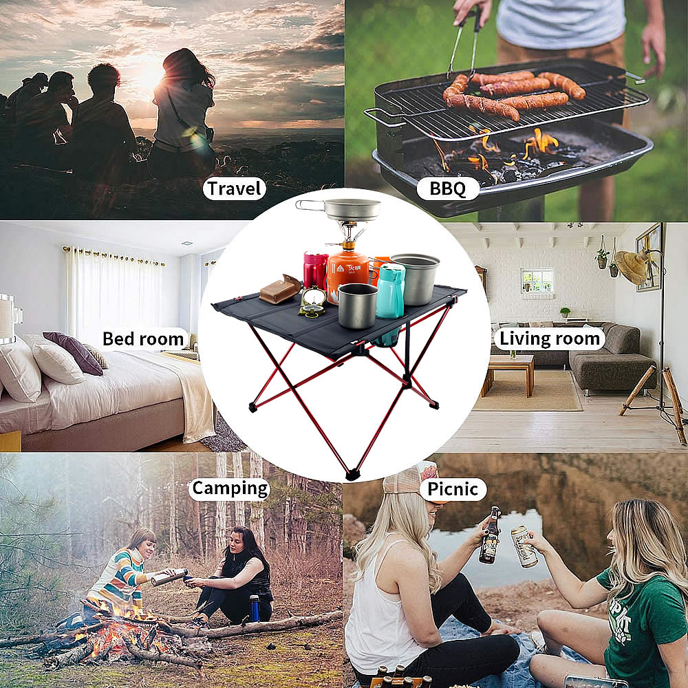 Faltbare Falten Camping Wandern Schreibtisch Reisen Picknick Tisch Kleine Terrasse Schreibtisch Aluminium Legierung Tragbare Tisch Ich bin Freien