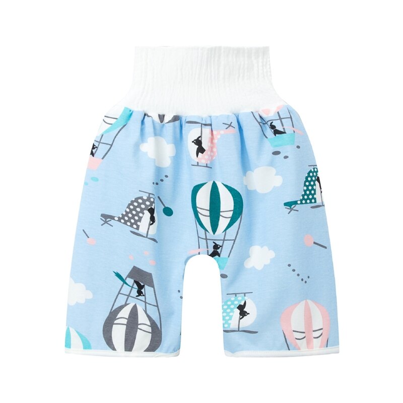 2 in 1 comfortabele luierrok voor baby's, korte, waterdichte, absorberende luierbroekjes, wasbaar ondergoed voor zindelijkheidstraining voor kinderen: 3 / M