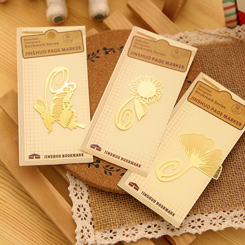 Marcapáginas de latón con forma de mariposa, marcador con forma de libélula, Marcadores de libro, promocional, 1 Uds.