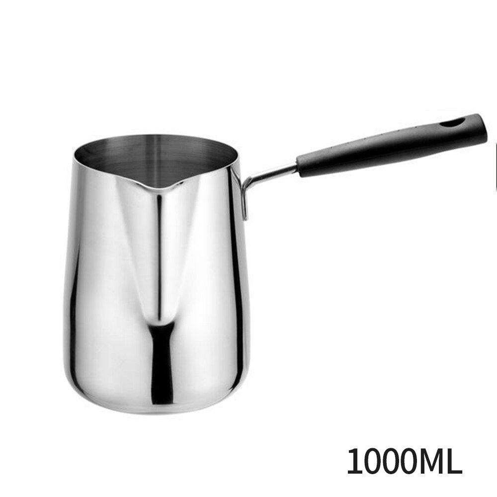 Roestvrij Staal Koffie Gieten Pot Kaars Cosmetische Maken Kannen Pitcher Kaars Wax Smelten Pot Huis Keuken Coffeeware Tool: 1000ML