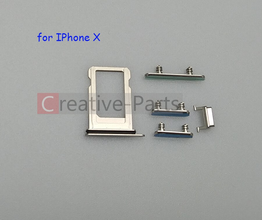 Zijknop en simkaarthouder sets voor apple iphone x reparatie onderdeel