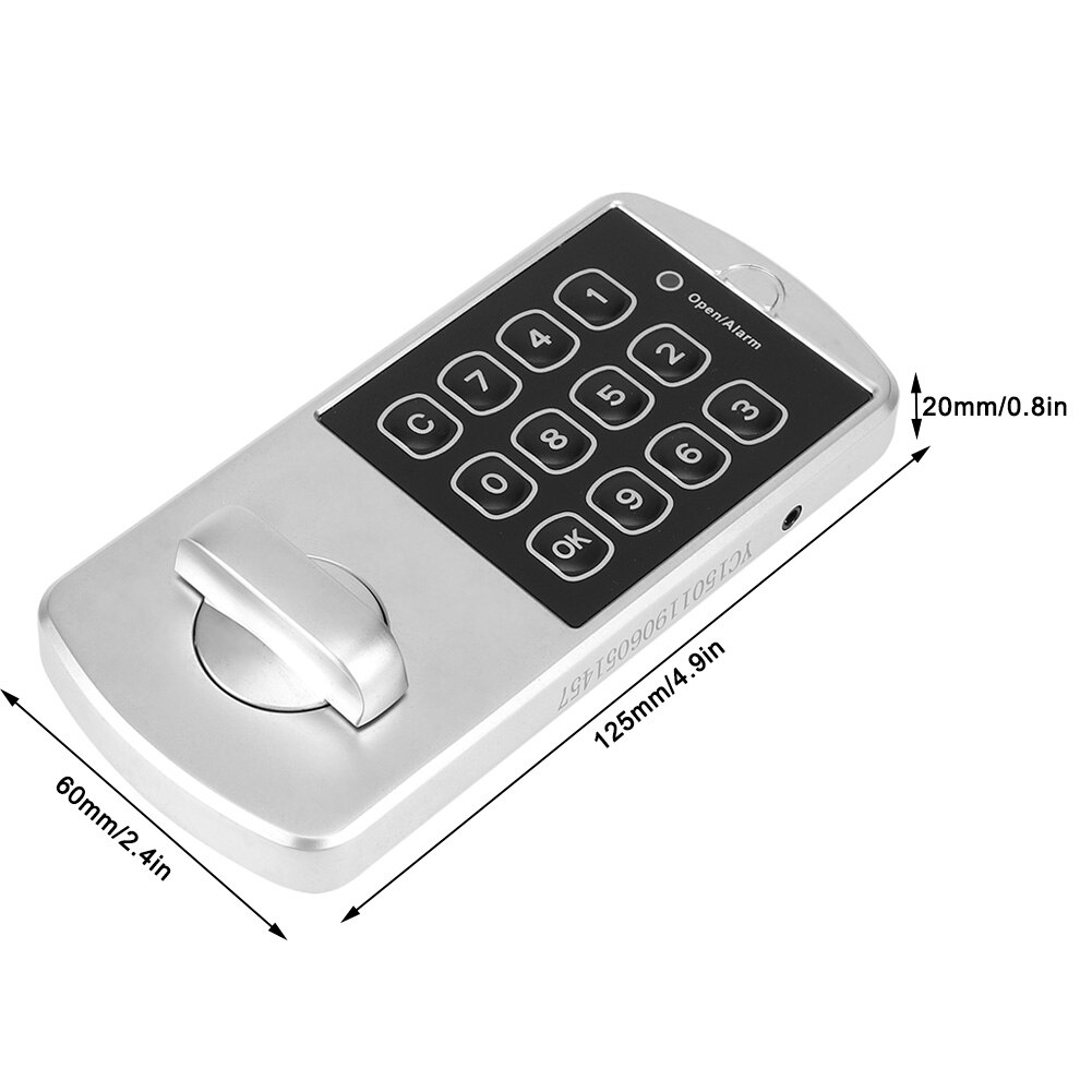Wachtwoord Slot Elektronisch Deurslot Bestanden Kast Deursloten 1-15 Cijfers Zinklegering Keyless Kit Voor Home Office gebruik