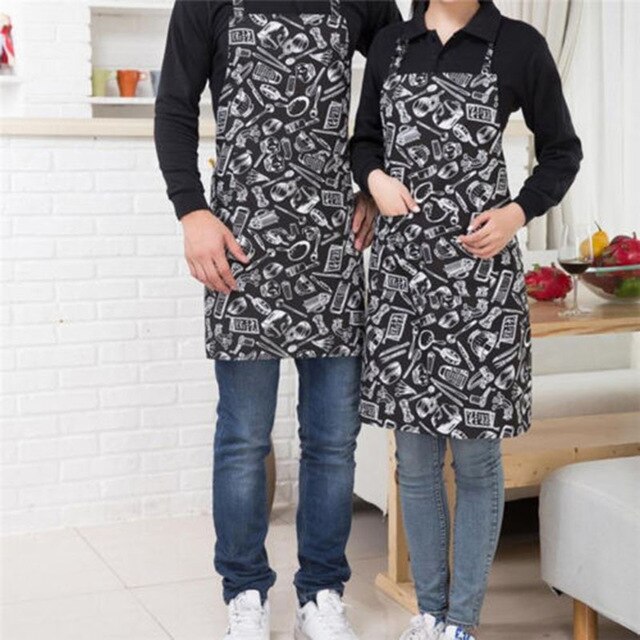 Adjustable Hang Neck Chef Kitchen Apron Restaurant Baking Cooking Bib Dress Household: 3