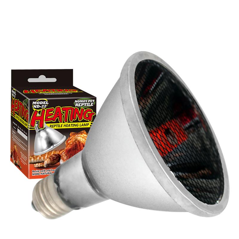 Lampada rettile Lampadina Rapido riscaldamento Rettile Terrario Tartaruga Lucertola Lontano Infrarosso di Riscaldamento A Raggi Infrarossi Della Lampada 220V Caldo Luce di Notte in Ceramica lampadina