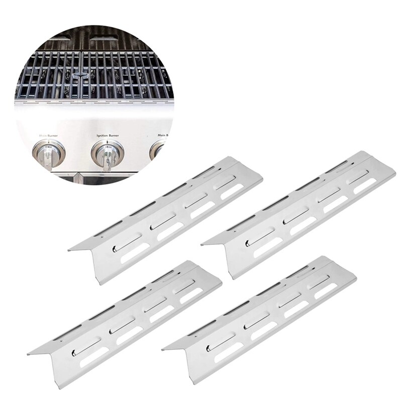 Parrilla de Gas de barbacoa de acero inoxidable, placa de calor para horno, carpas de calor, Deflector, quemadores, cubierta, accesorio, herramienta de Camping