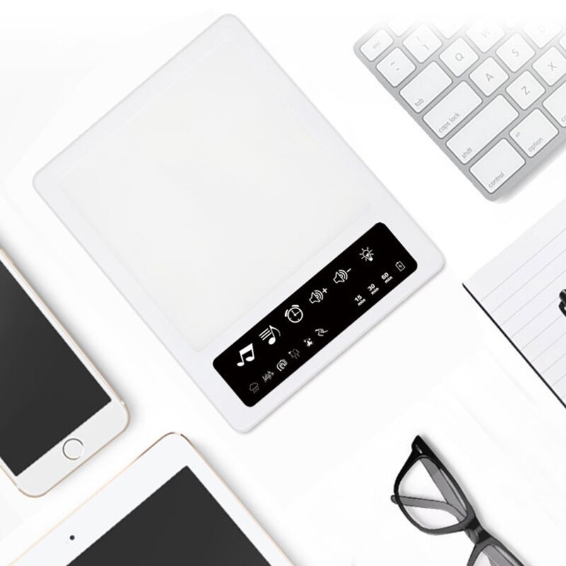 Light Therapy Lamp ,SAD Therapy Light Table Happy Light LED Phototherapy Lamp Sleep Aid Machine Dimming Anti-Fatigue Lamp Timed