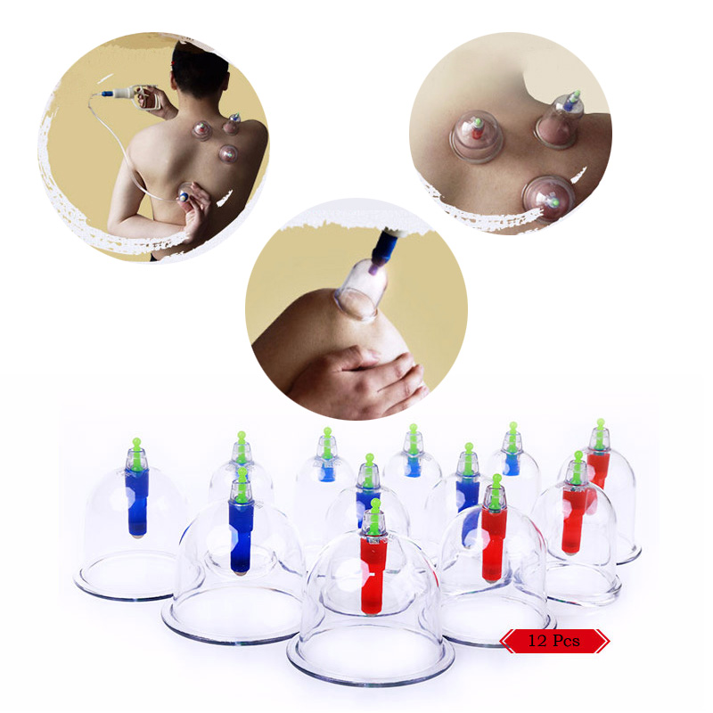 12 Stks/partij Thicken Transparante Cupping Magnetische Therapie Chinese Geneeskunde Huishouden Cupping