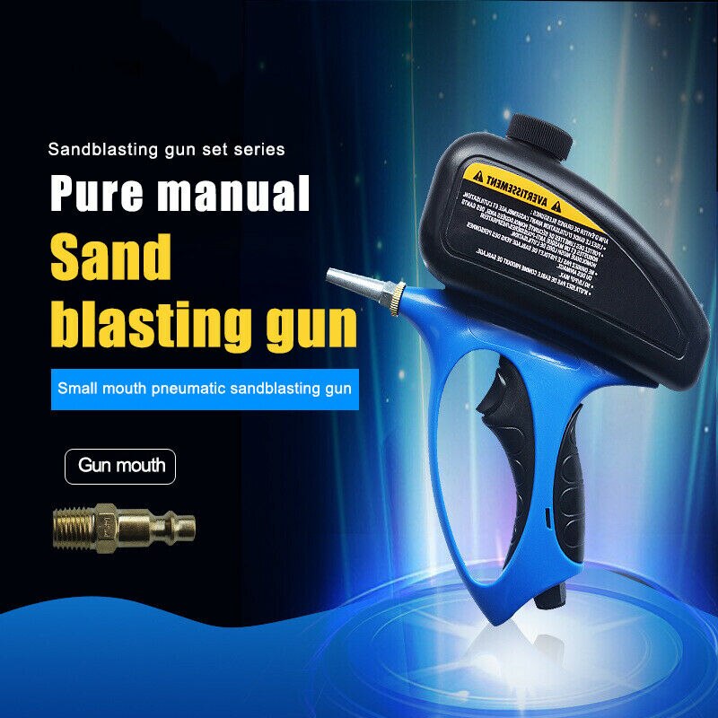 Anti-rust Sandblaster Handheld Pneumatic Sand Blasting Machine Glass Tombstone Sprayer Sandblasting Machine with Small Nozzle